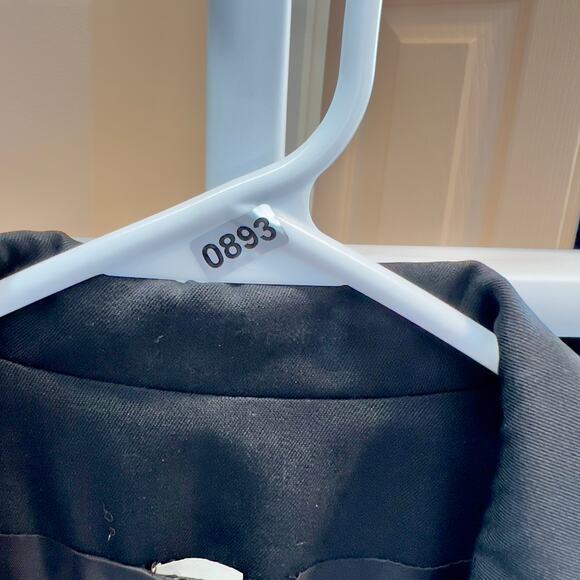 Oleg Cassini Blazer Woman Single Button Double Breasted Full Lined Black Pockets - Picture 13 of 13